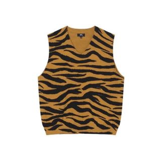 ステューシー(STUSSY)のSTUSSY TIGER PRINTED SWEATER VEST(ベスト)