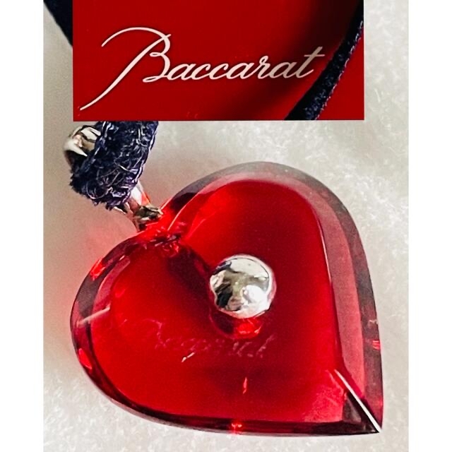 Baccarat(バカラ)のバカラネックレス　ロマンス❤️ハート　ミニ レディースのアクセサリー(ネックレス)の商品写真