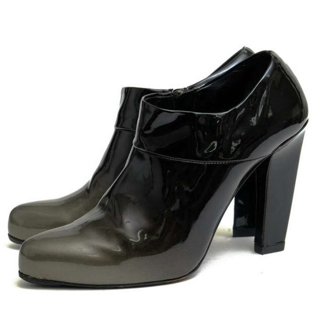 プラダ／PRADA ブーティ ショートブーツ シューズ 靴 レディース 女性 女性用レザー 革 本革 ブラック 黒  1P521A ショートブーツ サイドジップ