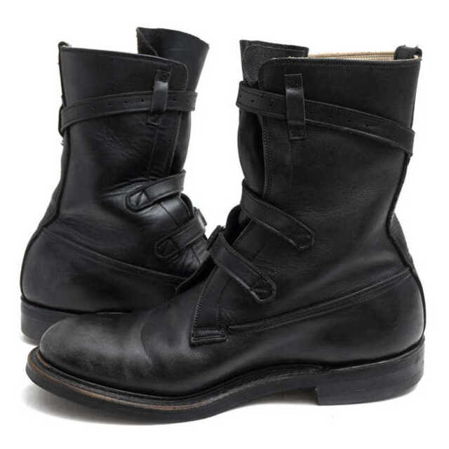 デイナー／Dehner エンジニアブーツ シューズ 靴 メンズ 男性 男性用レザー 革 本革 ブラック 黒  41935 Strap Tank Boot タンカーブーツ グッドイヤーウェルト製法