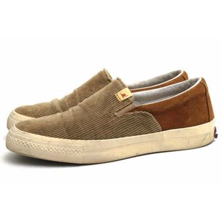 ビズビム／VISVIM シューズ スニーカー 靴 ローカット メンズ 男性 男性用スエード スウェード レザー 革 本革 ブラウン 茶  SKAGWAY SLIP ON  スリッポン コーデュロイ バイカラー(スニーカー)