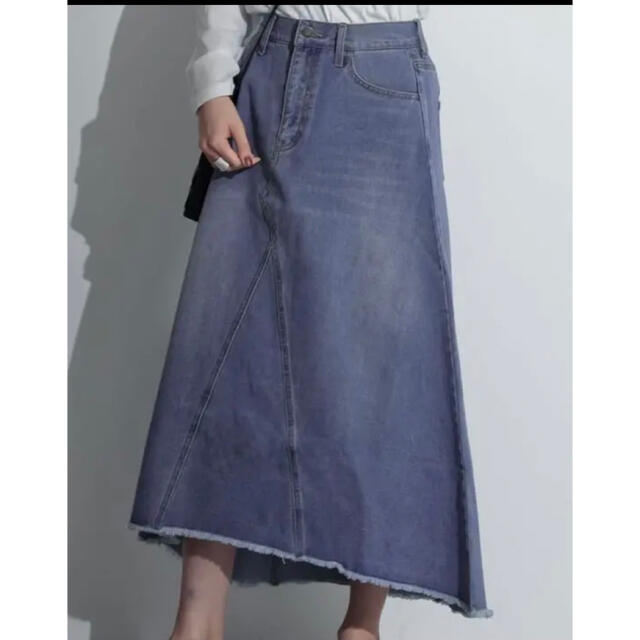 【値下げ】【美品】Re:edit デニムロングスカート レディースのスカート(ロングスカート)の商品写真