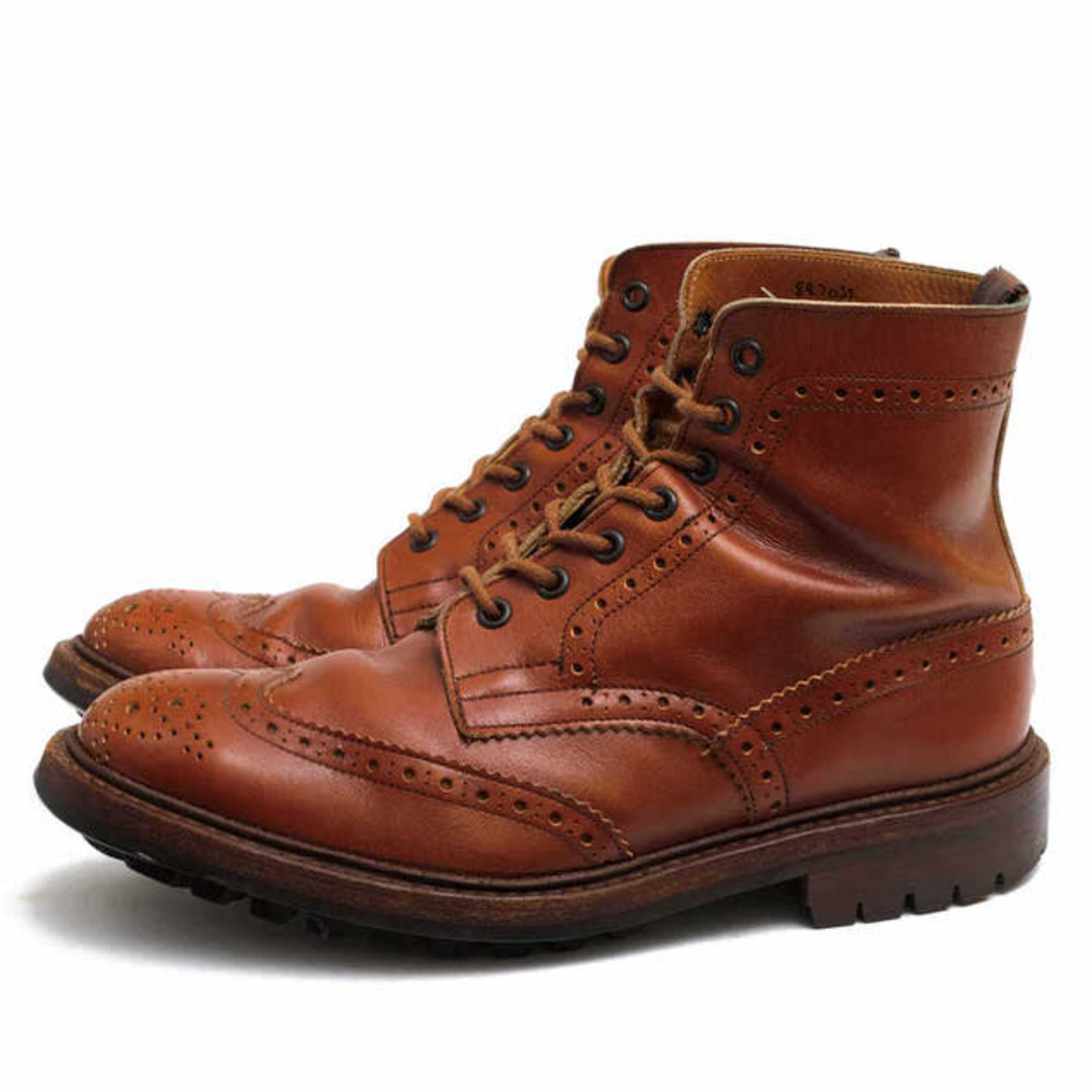 トリッカーズ／Tricker's レースアップブーツ シューズ 靴 メンズ 男性 男性用レザー 革 本革 ブラウン 茶  M2508 MALTON モールトン Brogue Boots ダブルソール カントリーブーツ ウイングチップ 定番 グッドイヤーウェルト製法