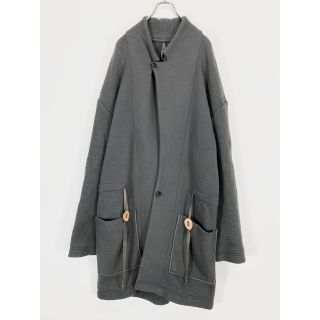 SILENT by DAMIR DOMA 縮絨 ガウンコート カーキグレーM | labiela.com