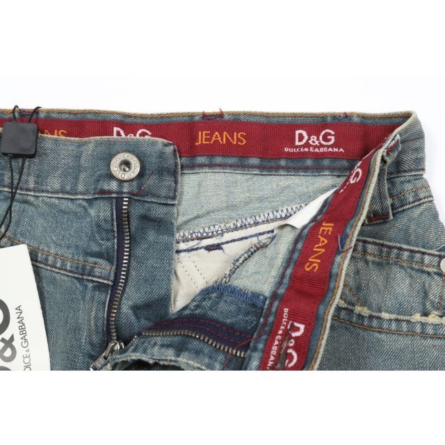 DOLCE&GABBANA - DOLCE&GABBANAドルガバダメージ加工ストレートデニム