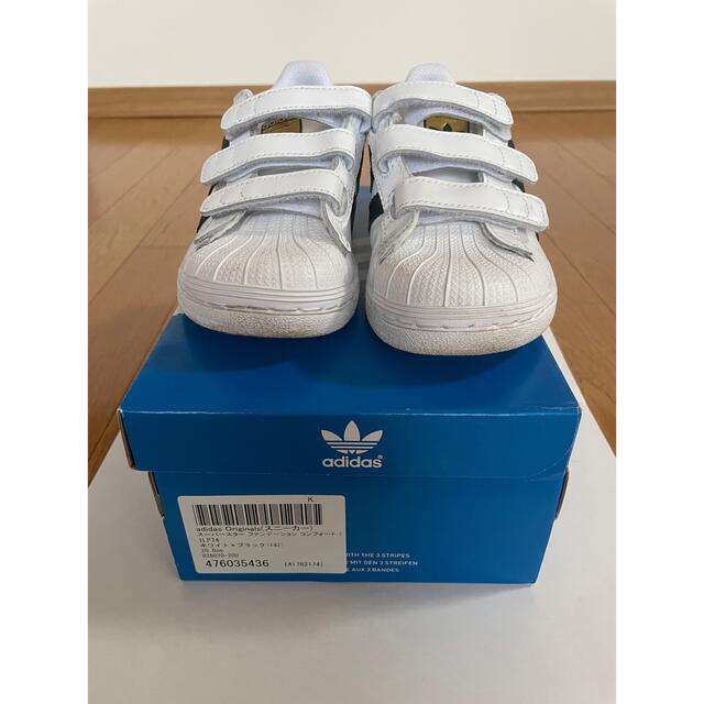 adidas(アディダス)の美品　アディダス  スニーカー  20㎝ キッズ/ベビー/マタニティのキッズ靴/シューズ(15cm~)(スニーカー)の商品写真