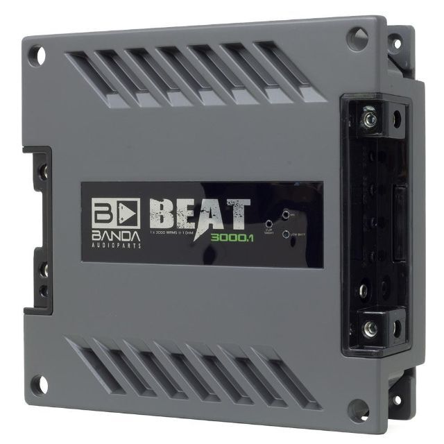 カーオーディオBANDA カーオーディオアンプ 1チャンネル3000W BEAT3001 1Ω