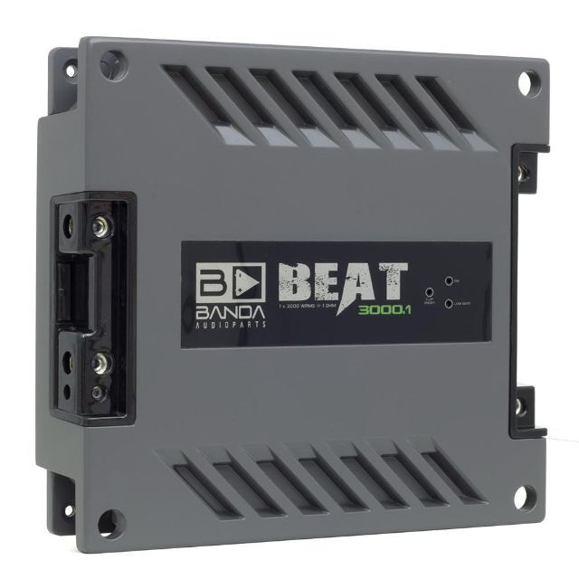 BANDA カーオーディオアンプ 1チャンネル3000W BEAT3001 1Ω