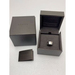 Gucci - B233 グッチ アイコンワイド #7 リング K18 WG 750 指輪の通販