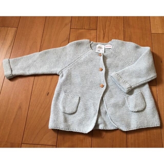 ザラキッズ(ZARA KIDS)のベビー服　カーディガン　ZARA  74センチ　女の子　上着(カーディガン/ボレロ)