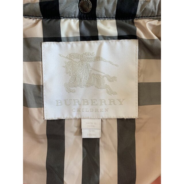 BURBERRY(バーバリー)のバーバリーチルドレン　キルティングコート　ネイビー　12M 80cm キッズ/ベビー/マタニティのベビー服(~85cm)(ジャケット/コート)の商品写真