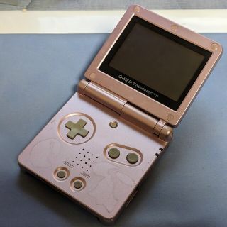 ゲームボーイアドバンス(ゲームボーイアドバンス)の【中古】ゲームボーイアドバンスSP パールピンク(携帯用ゲーム機本体)