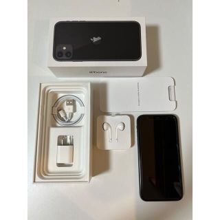 美品 SIMフリー iPhone 11 128GB ブラック(スマートフォン本体)