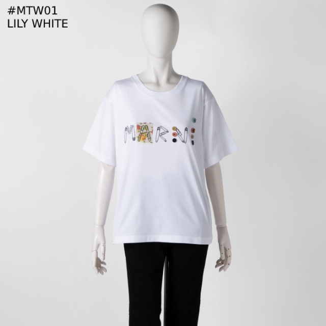 マルニ MARNI Tシャツ プリント ロゴ スウェットシャツ THJEL32P1X USCU80 3