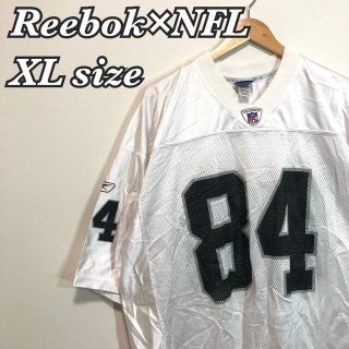 Reebok×NFL EQUIPMENT リーボック　アメフトゲームシャツ白XL