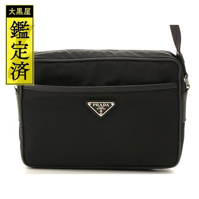 PRADA - プラダ ショルダーバッグ カーキ ナイロン/レザー 1BC167【434】