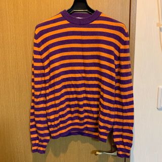 ザラ(ZARA)の美品　ハロウィンカラー　ニット　パープル　オレンジ(ニット/セーター)