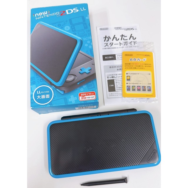 ★②ジャンク ニンテンドー NEW 2DS LL ブラック/ターコイス