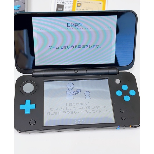 ☆②ジャンク ニンテンドー NEW 2DS LL ブラック/ターコイス-