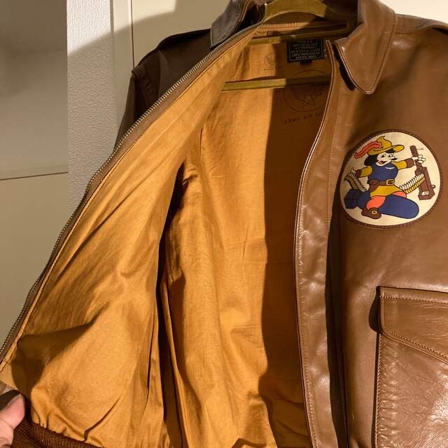 THE REAL McCOY’S(ザリアルマッコイズ)のTYPE A-2  リアルマッコイズ　フライトジャケット　革ジャン　サイズ40 メンズのジャケット/アウター(フライトジャケット)の商品写真