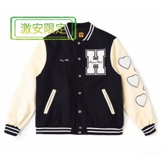 VARSITY JACKET NAVY GDC human made