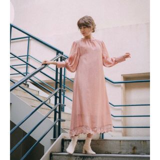  LEBECCA boutique 懐かしの街とワンピース　ピンク(ロングワンピース/マキシワンピース)