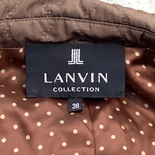 LANVIN COLLECTION(ランバンコレクション)のそらこ様専用！　ランバンコレクション　キルティングジャケット　ブラウン　 レディースのジャケット/アウター(テーラードジャケット)の商品写真