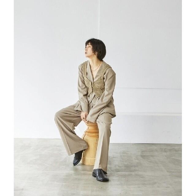 TODAYFUL(トゥデイフル)の美品【TODAYFUL】Doubletuck Twill Trousers 36 レディースのパンツ(カジュアルパンツ)の商品写真