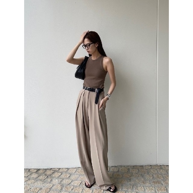 TODAYFUL - 美品【TODAYFUL】Doubletuck Twill Trousers 36の通販 by