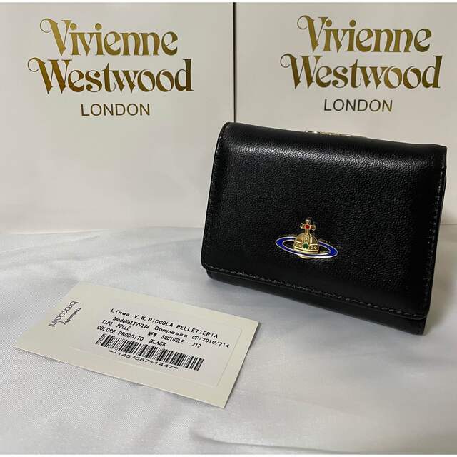 正規通販 新品✨ヴィヴィアンウエストウッド 折財布 ジョアンナ グレー