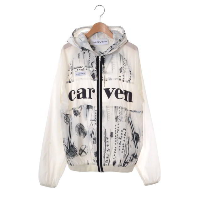 CARVEN ハンドイラスト ナイロンブルゾン美中古品