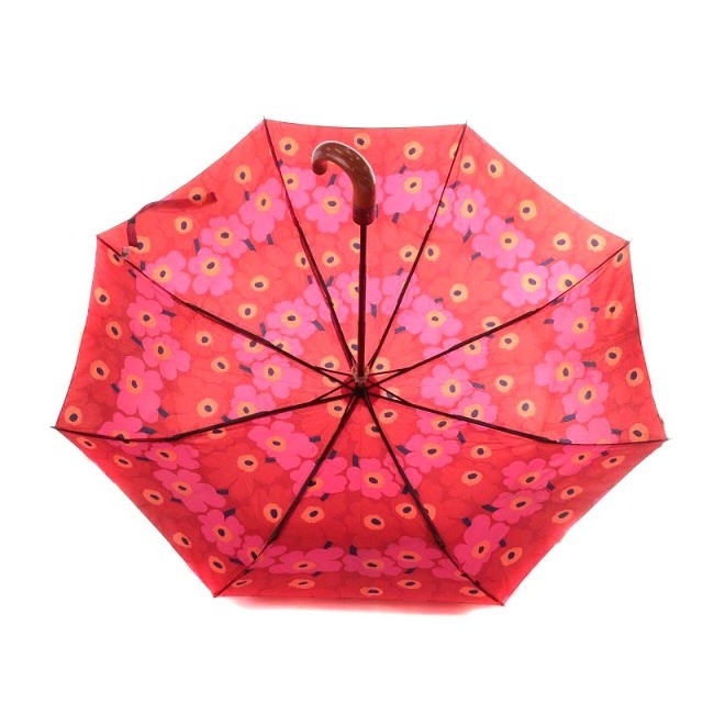 marimekko(マリメッコ)のマリメッコ marimekko ウニッコ 折り畳み傘 雨傘 花柄 ピンク 赤 レディースのファッション小物(傘)の商品写真