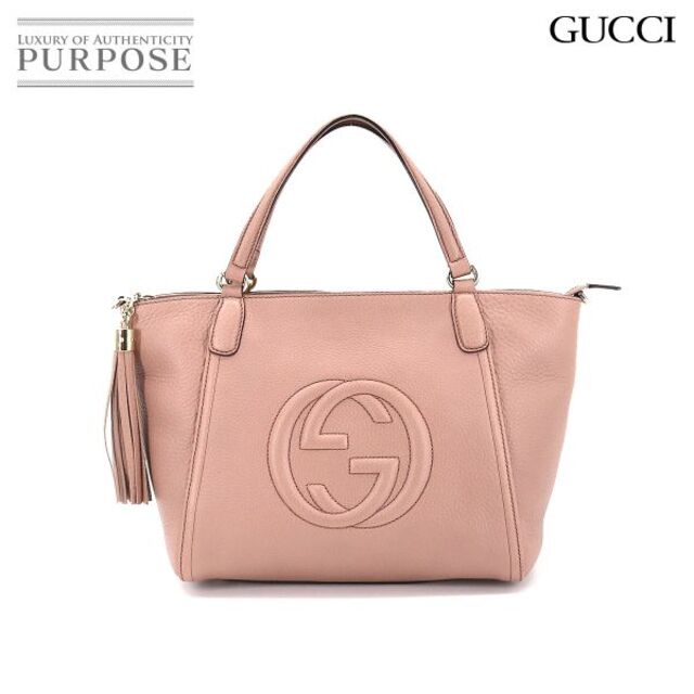 Gucci - グッチ GUCCI ソーホー インターロッキング G 2way トート ショルダー バッグ レザー ピンク 369176