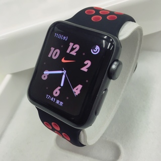 アップルウォッチ(Apple Watch)のApple Watch series2 ナイキ アップルウォッチ 38mm 黒(腕時計(デジタル))