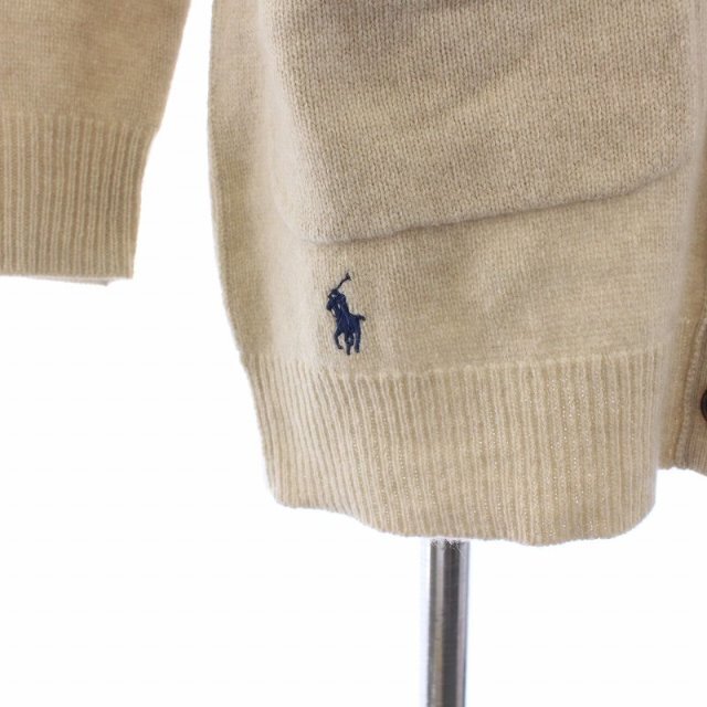 POLO RALPH LAUREN(ポロラルフローレン)のポロ ラルフローレン Vネック ニットカーディガン 長袖 カシミヤ混 XXS レディースのトップス(カーディガン)の商品写真