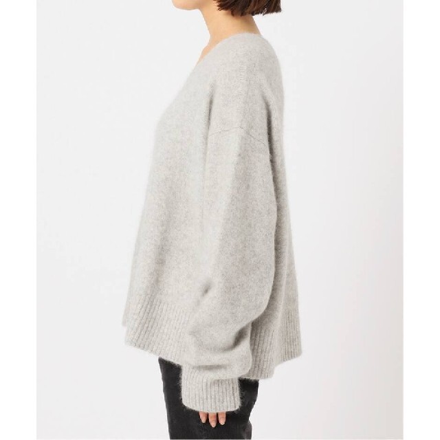 プラージュ ☆ Cashmere Mix Fur カーディガン グレー　カシミヤ 6