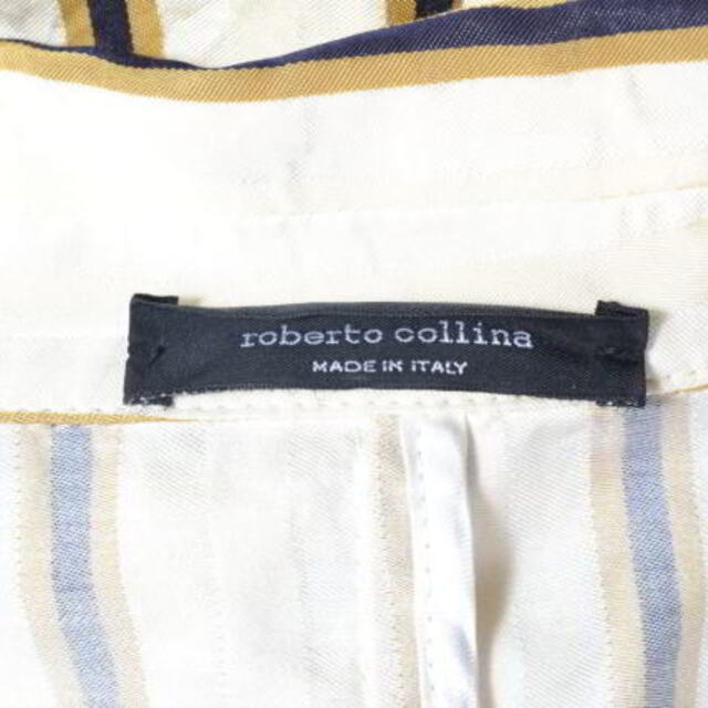 ROBERTO COLLINA(ロベルトコリーナ)のROBERTO COLLINA ストライプ ボタンレス ジャケット レディースのジャケット/アウター(ブルゾン)の商品写真