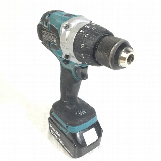 ☆比較的綺麗 おまけのビット数本/ケース付☆makita マキタ 18V充電式ドライバドリル HP481D バッテリー1個(BL1850B 5.0Ah)付 60333