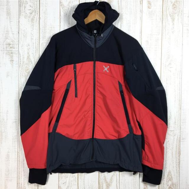 MENs M  モンチュラ フリースラインド ソフトシェル ジャケット Fleece-Lined Softshell Jacket MONTURA レッド系実測値身幅