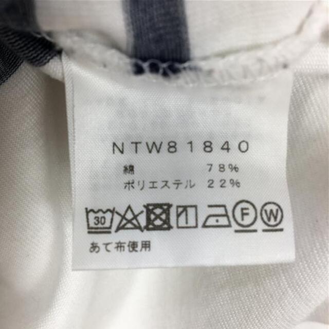 THE NORTH FACE(ザノースフェイス)のWOMENs M  ノースフェイス ロングスリーブ セオアルファ ボーダークルー L/S Ceo Alpha Border Crew ロンT Tシャツ NORTH FACE NTW81840 ネイビー系 レディースのファッション小物(その他)の商品写真