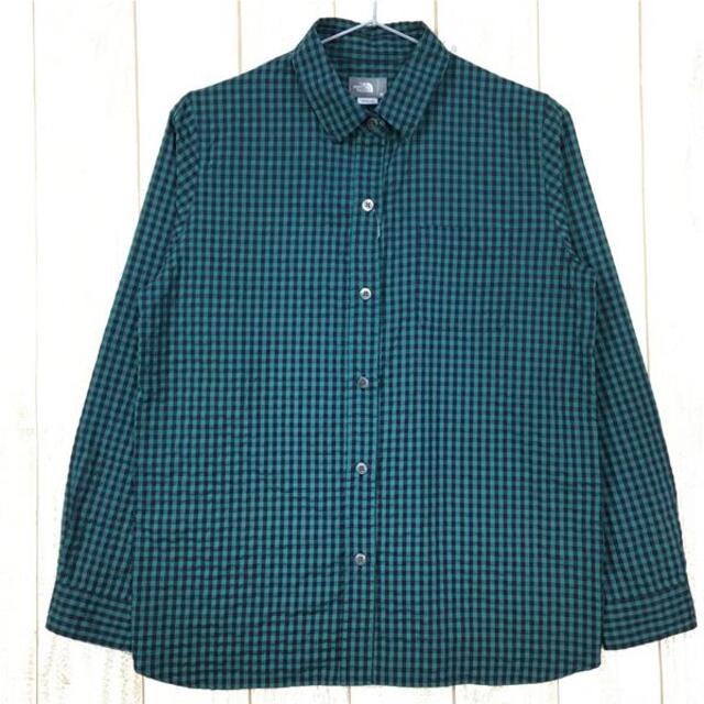 THE NORTH FACE(ザノースフェイス)のWOMENs M  ノースフェイス ロングスリーブ ヒデンバリー シャツ L/S Hidden Valley Shirt NORTH FACE NRW11966 グリーン系 レディースのファッション小物(その他)の商品写真