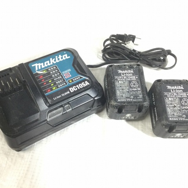 Makita ☆中古品☆makita マキタ 10.8V 充電式インパクトドライバ TD111DSMX 4.0Ahバッテリー2個(BL1040B)  充電器(DC10SA) ケース付 60243の通販 by 工具販売専門店Borderless(ラクマ店)｜マキタならラクマ