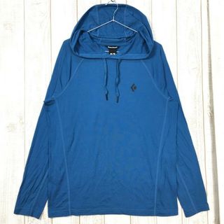 ブラックダイヤモンド(Black Diamond)のMENs M  ブラックダイヤモンド クラッグ フーディ Crag Hoody コットン/ポリ スウェット パーカー BLACK DIAMOND 752000 ブルー系(その他)