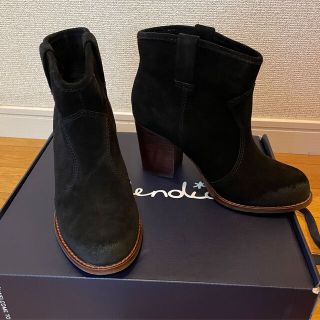 ブラック スエード ブーティー Booties US size 6(ブーティ)