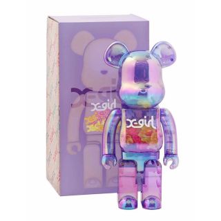 ベアブリック(BE@RBRICK)のBE@RBRICK X-girl CLEAR PURPLE 1000%(その他)