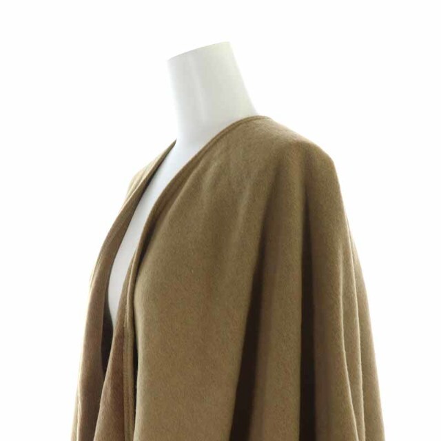 Max Mara Studio ポンチョ ケープ マント ウール フリンジ ロゴ | www