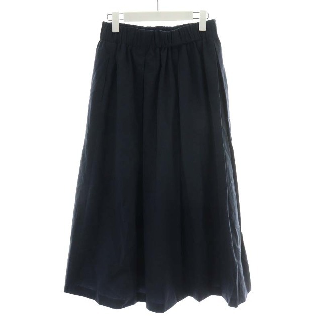 BEAUTY&YOUTH UNITED ARROWS(ビューティアンドユースユナイテッドアローズ)のB&Y フレアスカート ミモレ ロング L 紺 ネイビー レディースのスカート(ロングスカート)の商品写真