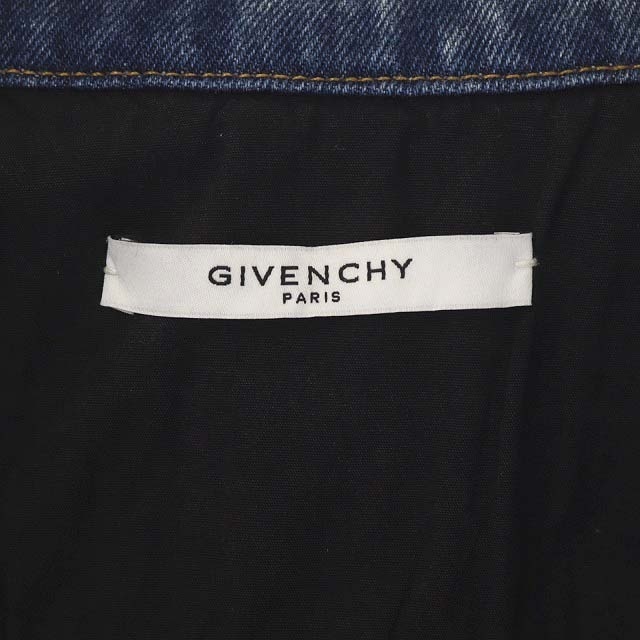 GIVENCHY(ジバンシィ)のジバンシィ 17AW バックロゴ デニム ジャケット Gジャン ジージャン M レディースのジャケット/アウター(Gジャン/デニムジャケット)の商品写真