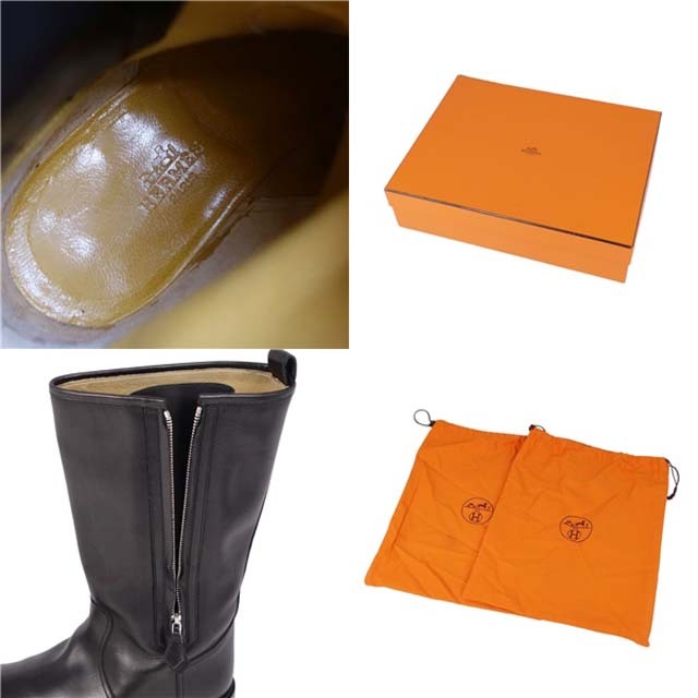 HERMES - 美品 エルメス HERMES ブーツ エンジニアブーツ カーフ HERMES - 美品 エルメス HERMES ブーツ エンジニアブーツ カーフ