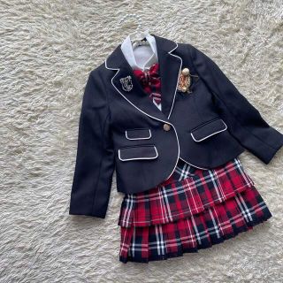 ラブトキシック(lovetoxic)の【美品】女の子　フォーマルスーツ　ブレザー　スカート　卒園式　入学式　制服(ドレス/フォーマル)